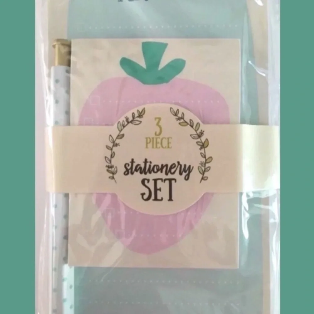 Stationery Set Pen Paper List Pad Sticky Notes Market Grocery Kitchen Organizing
